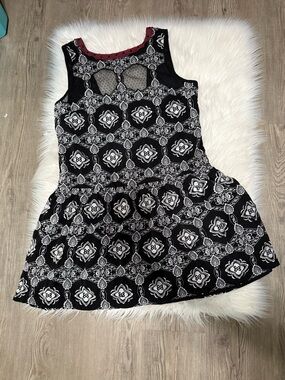 free people Black & White Patterned Sleeveless Dress